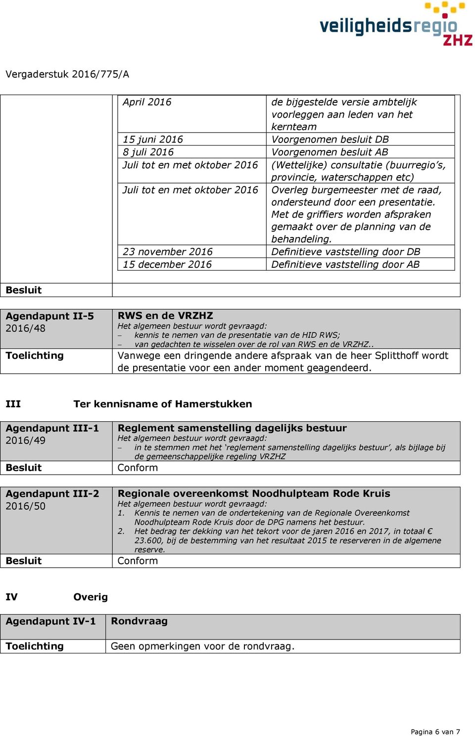 Met de griffiers worden afspraken gemaakt over de planning van de behandeling.