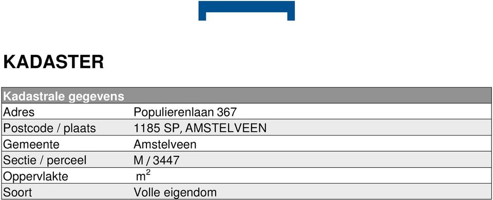 SP, AMSTELVEEN Gemeente Amstelveen Sectie /