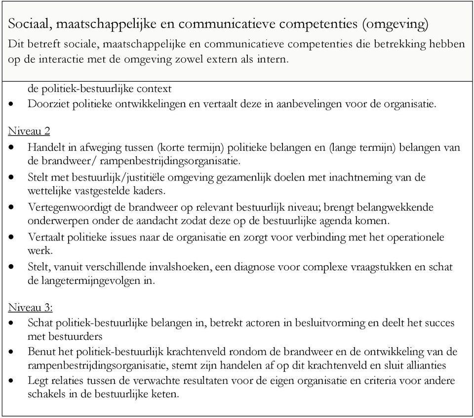 Stelt met bestuurlijk/justitiële omgeving gezamenlijk doelen met inachtneming van de wettelijke vastgestelde kaders.