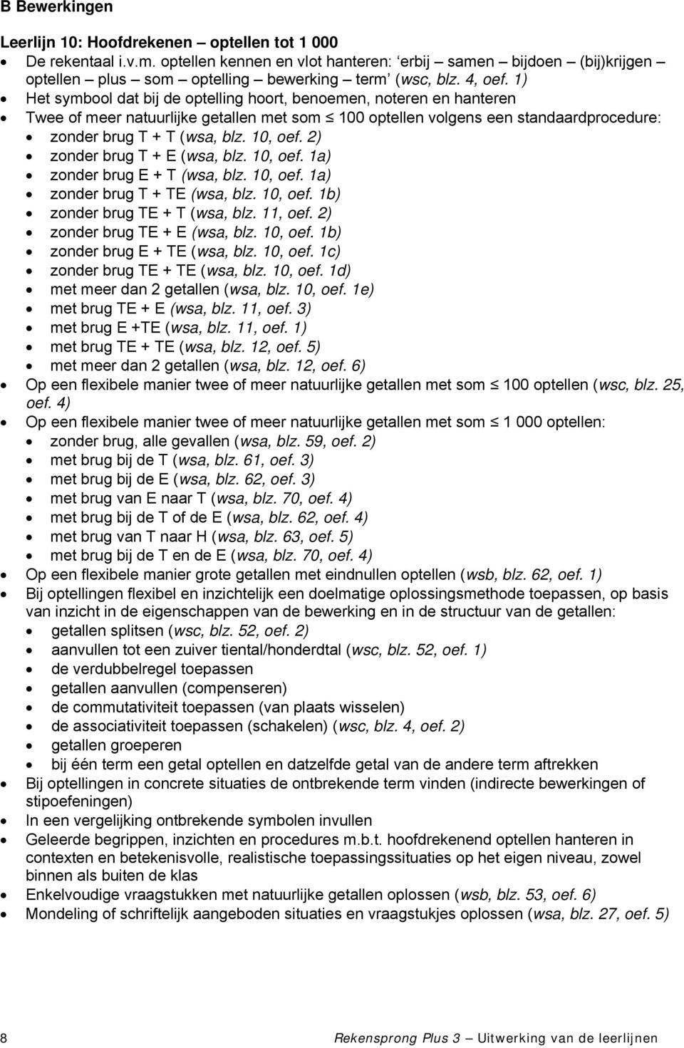 10, oef. 2) zonder brug T + E (wsa, blz. 10, oef. 1a) zonder brug E + T (wsa, blz. 10, oef. 1a) zonder brug T + TE (wsa, blz. 10, oef. 1b) zonder brug TE + T (wsa, blz. 11, oef.