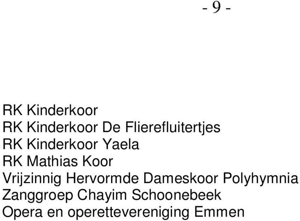 Koor Vrijzinnig Hervormde Dameskoor Polyhymnia