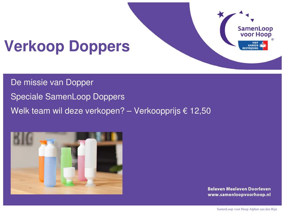 SamenLoop Doppers Welk team