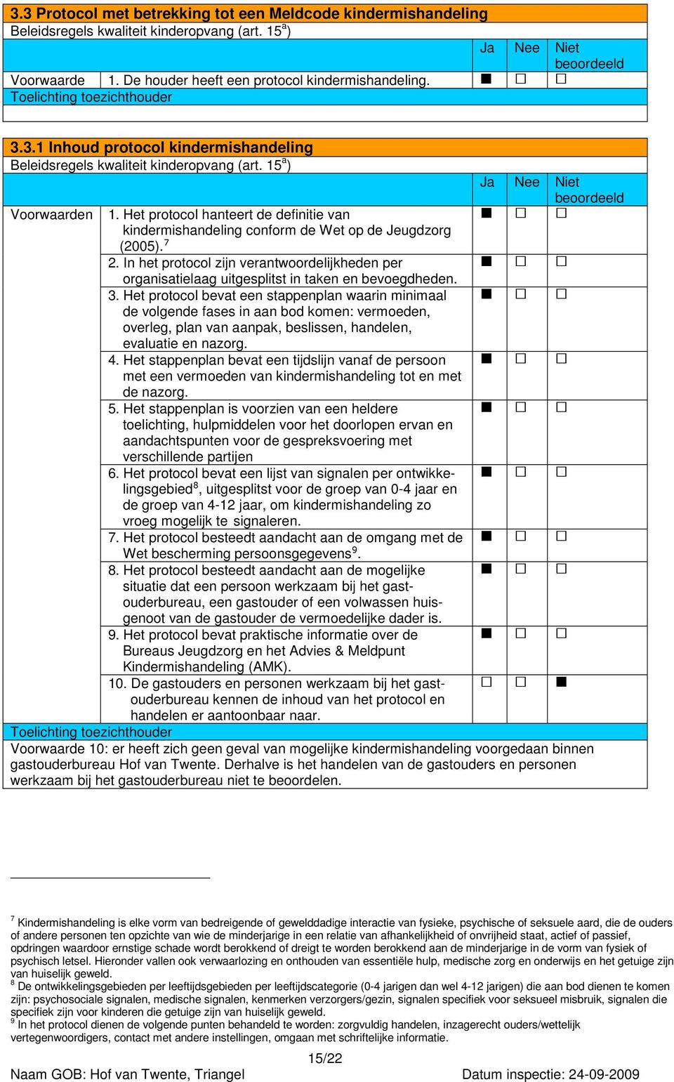 In het protocol zijn verantwoordelijkheden per organisatielaag uitgesplitst in taken en bevoegdheden. 3.