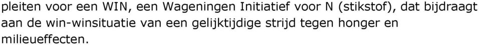 bijdraagt aan de win-winsituatie van een