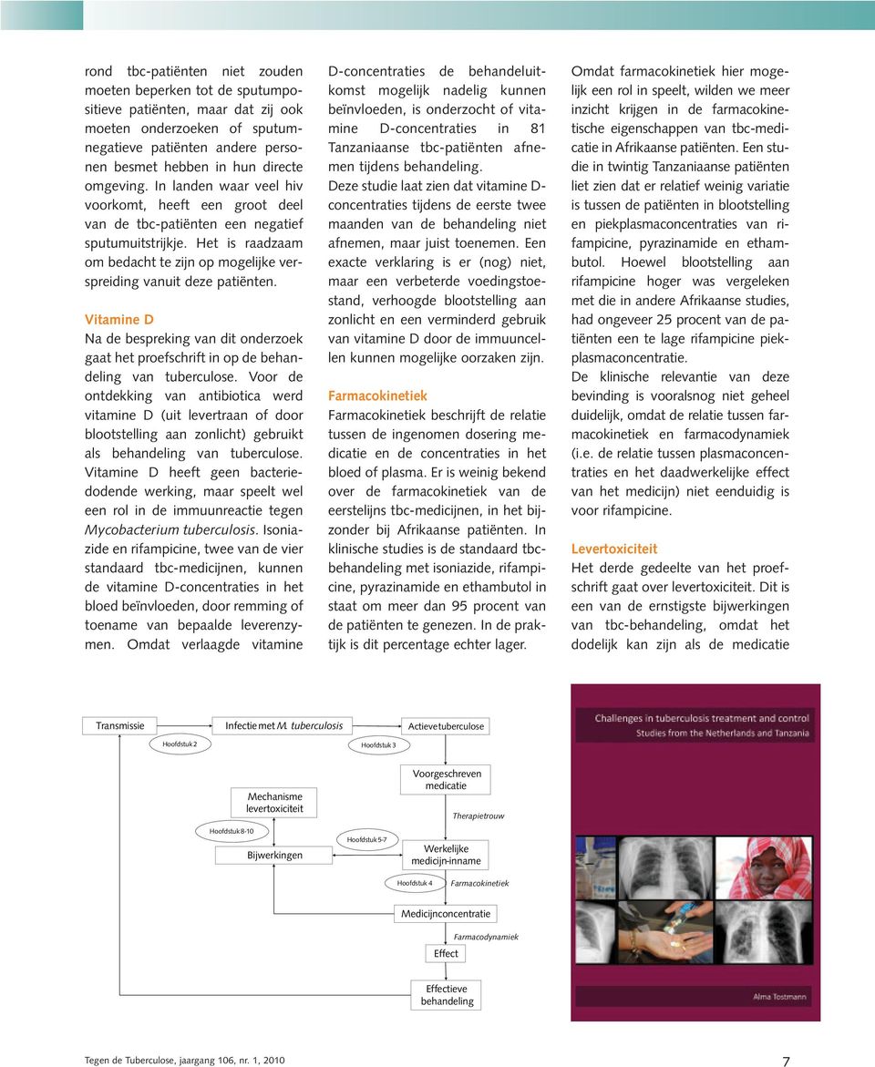 Vitamine D Na de bespreking van dit onderzoek gaat het proefschrift in op de behandeling van tuberculose.