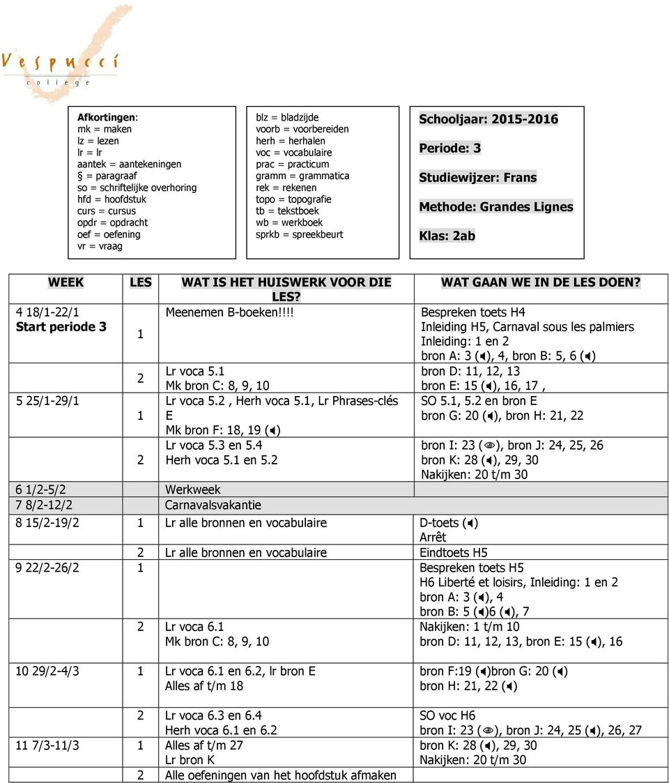 Bespreken toets H4 Inleiding H5, Carnaval sous les palmiers Inleiding: en bron A: 3 ( ), 4, bron B: 5, 6 ( ) bron D:,, 3 bron E: 5 ( ), 6, 7, SO 5., 5.