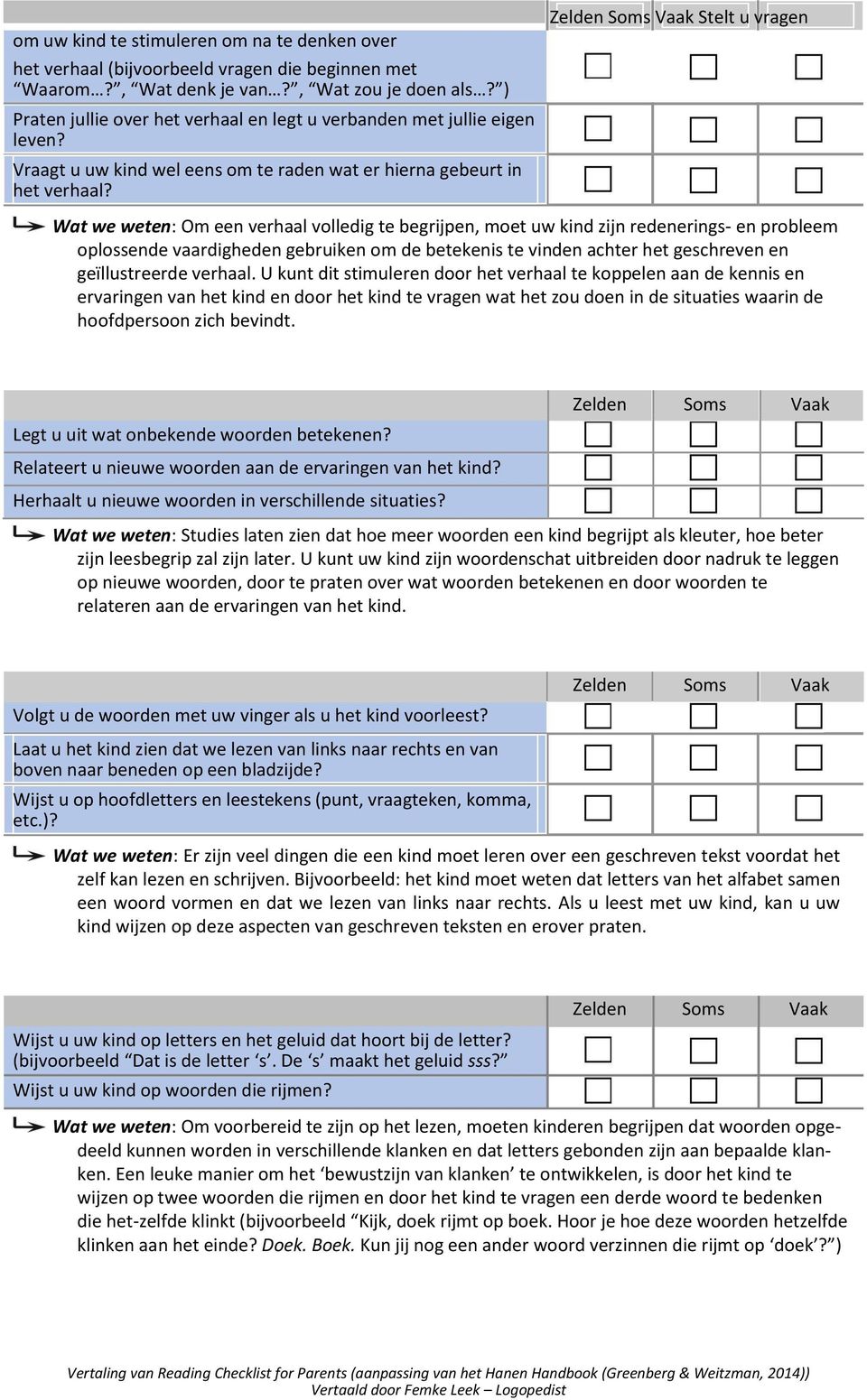 Stelt u vragen Wat we weten: Om een verhaal volledig te begrijpen, moet uw kind zijn redenerings- en probleem oplossende vaardigheden gebruiken om de betekenis te vinden achter het geschreven en