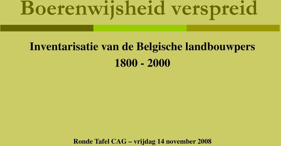 Belgische landbouwpers