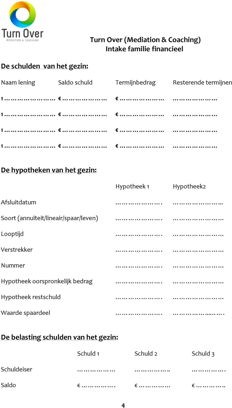 ... Soort (annuïteit/lineair/spaar/leven). Looptijd. Verstrekker. Nummer.