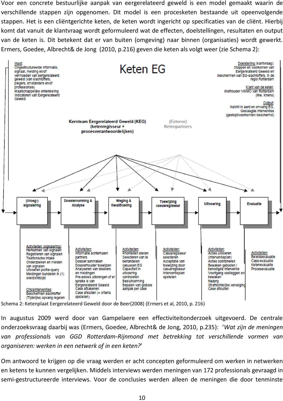 Hierbij komt dat vanuit de klantvraag wordt geformuleerd wat de effecten, doelstellingen, resultaten en output van de keten is.