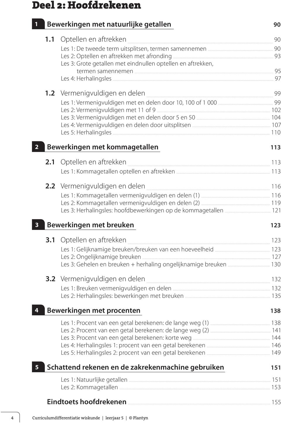 samennemen 95 Les 4: Herhalingsles 97 1.