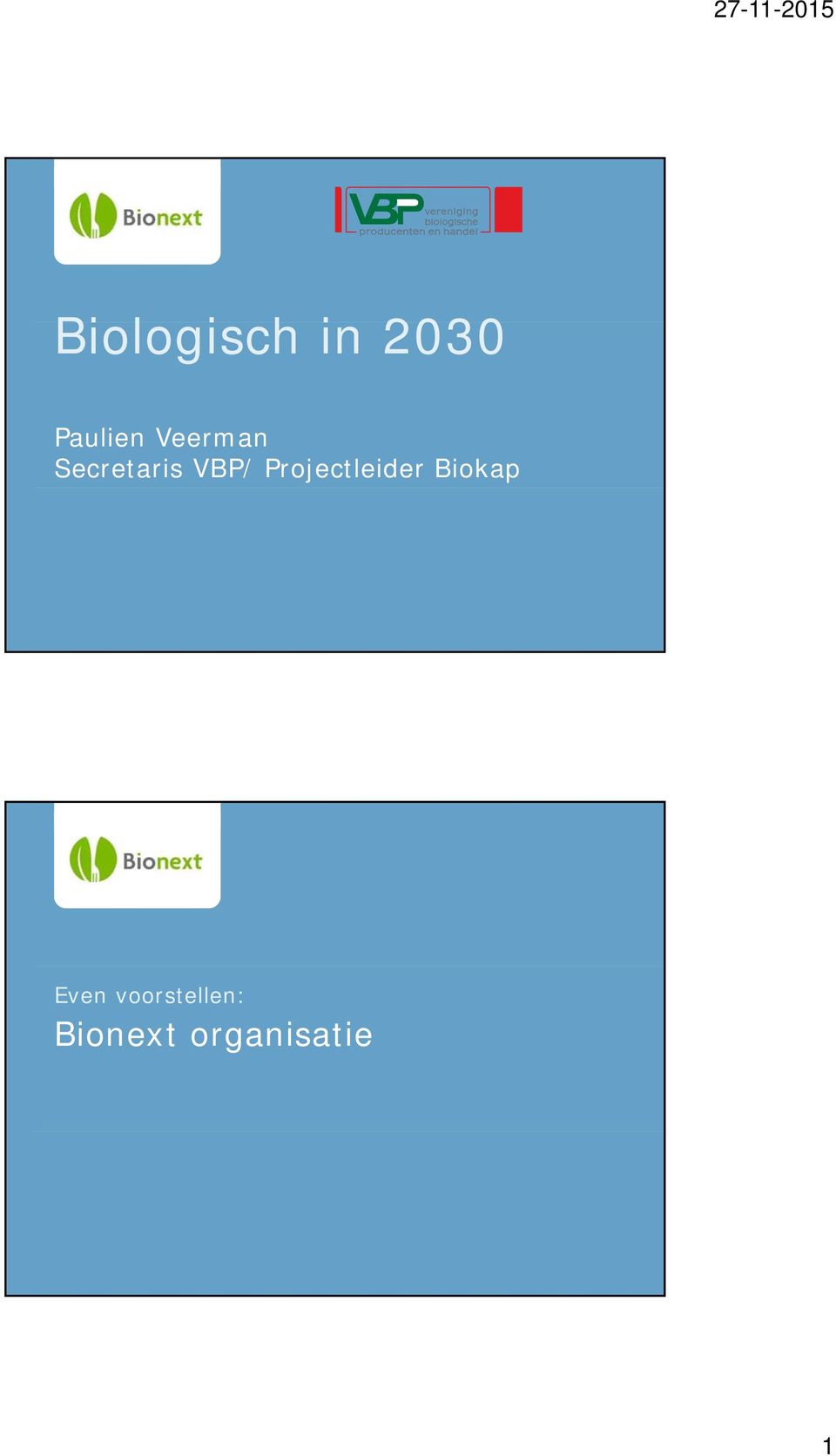 Projectleider Biokap
