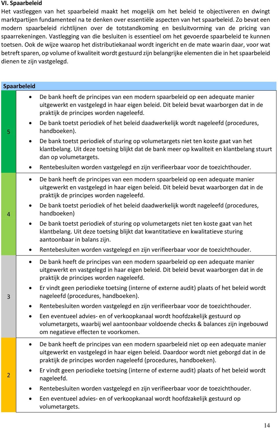 Vastlegging van die besluiten is essentieel m het geverde spaarbeleid te kunnen tetsen.