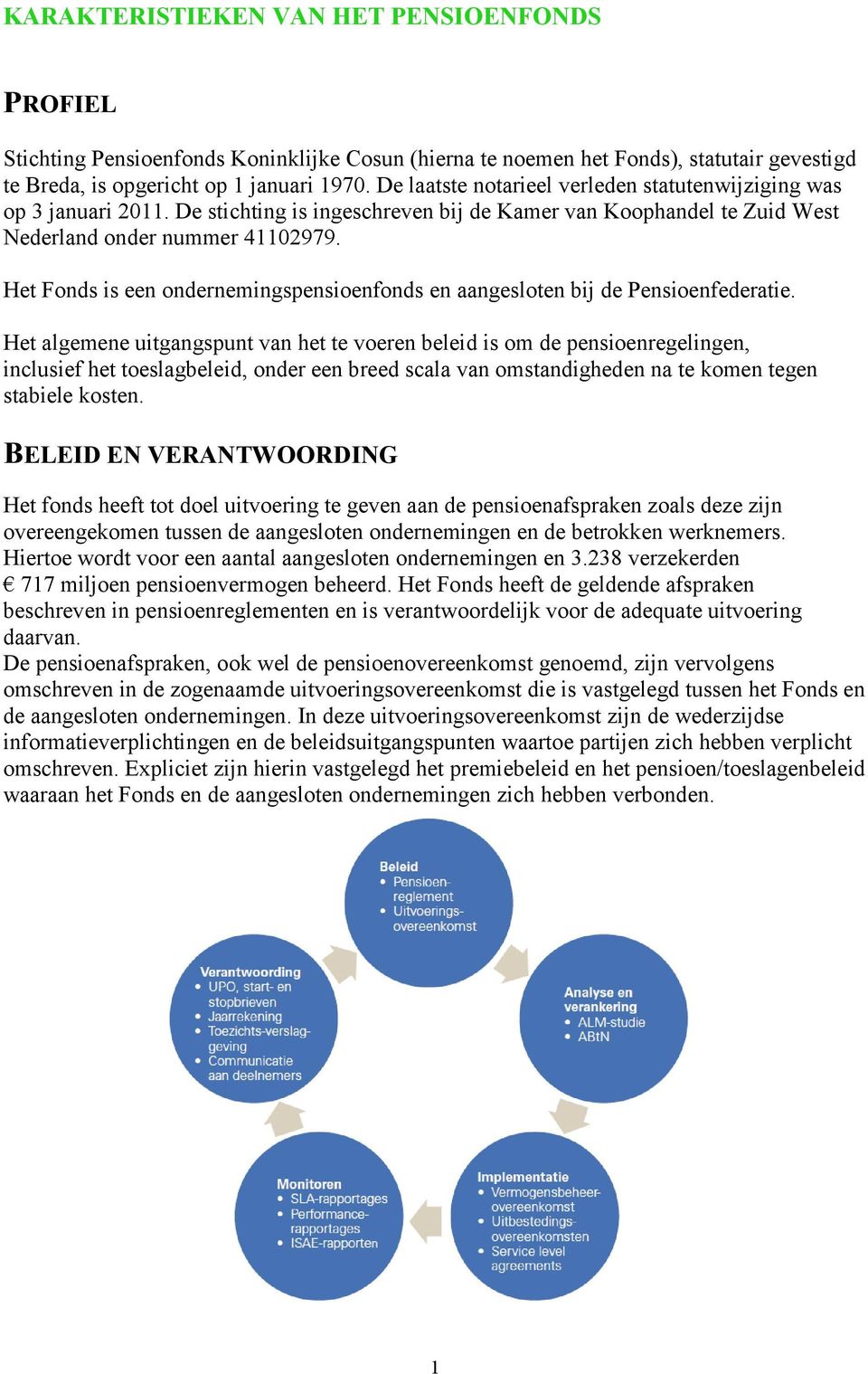 Het Fonds is een ondernemingspensioenfonds en aangesloten bij de Pensioenfederatie.