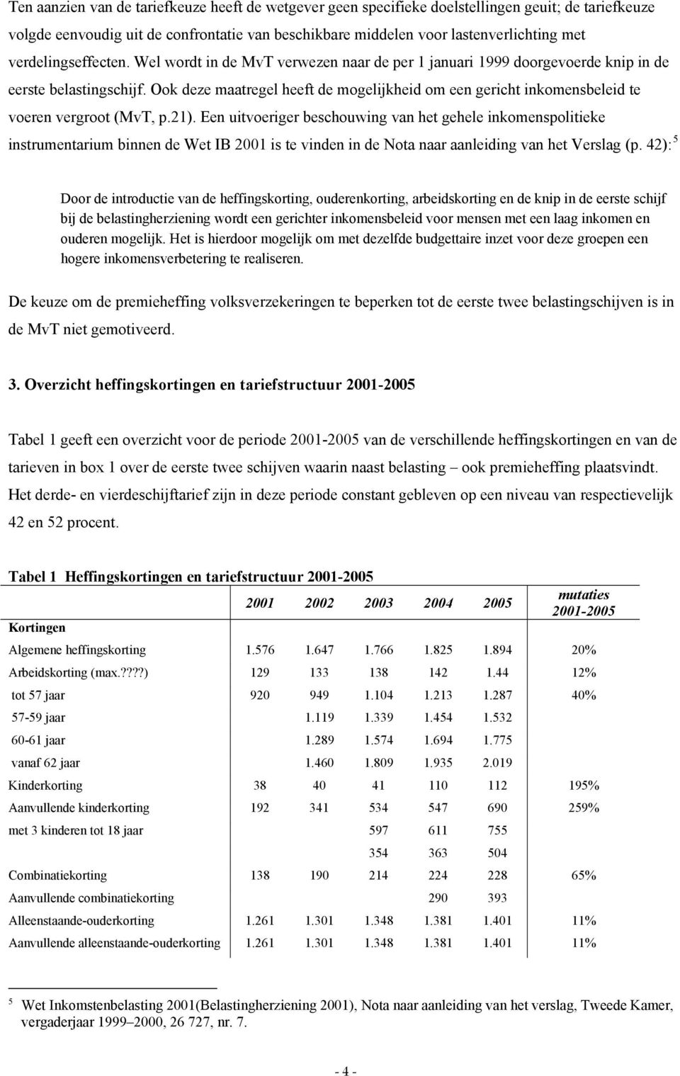 Ook deze maatregel heeft de mogelijkheid om een gericht inkomensbeleid te voeren vergroot (MvT, p.21).