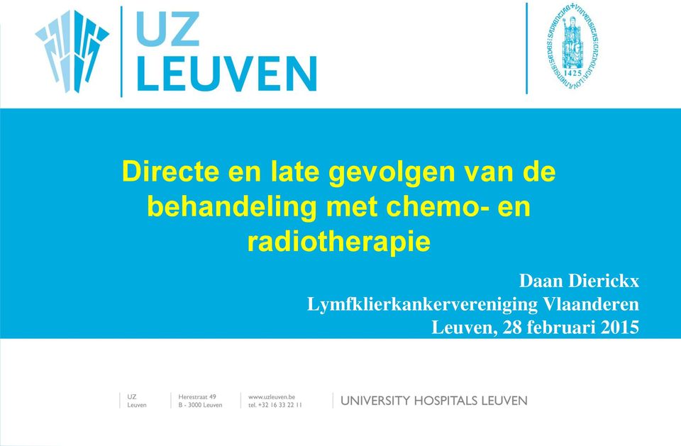 radiotherapie Daan Dierickx