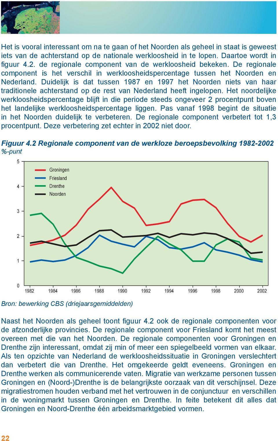 Duidelijk is dat tussen 1987 en 1997 het Noorden niets van haar traditionele achterstand op de rest van Nederland heeft ingelopen.