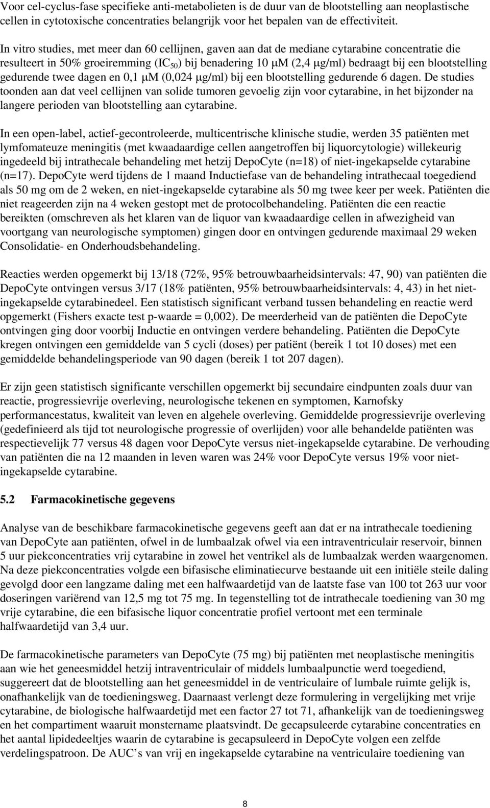 blootstelling gedurende twee dagen en 0,1 μm (0,024 μg/ml) bij een blootstelling gedurende 6 dagen.