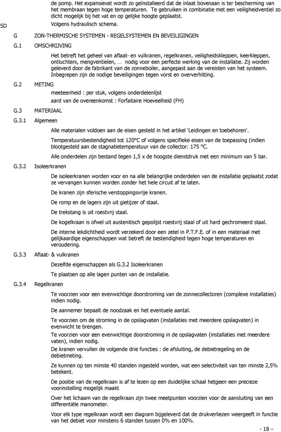 ZON-THERMISCHE SYSTEMEN - REGELSYSTEMEN EN BEVEILIGINGEN G.