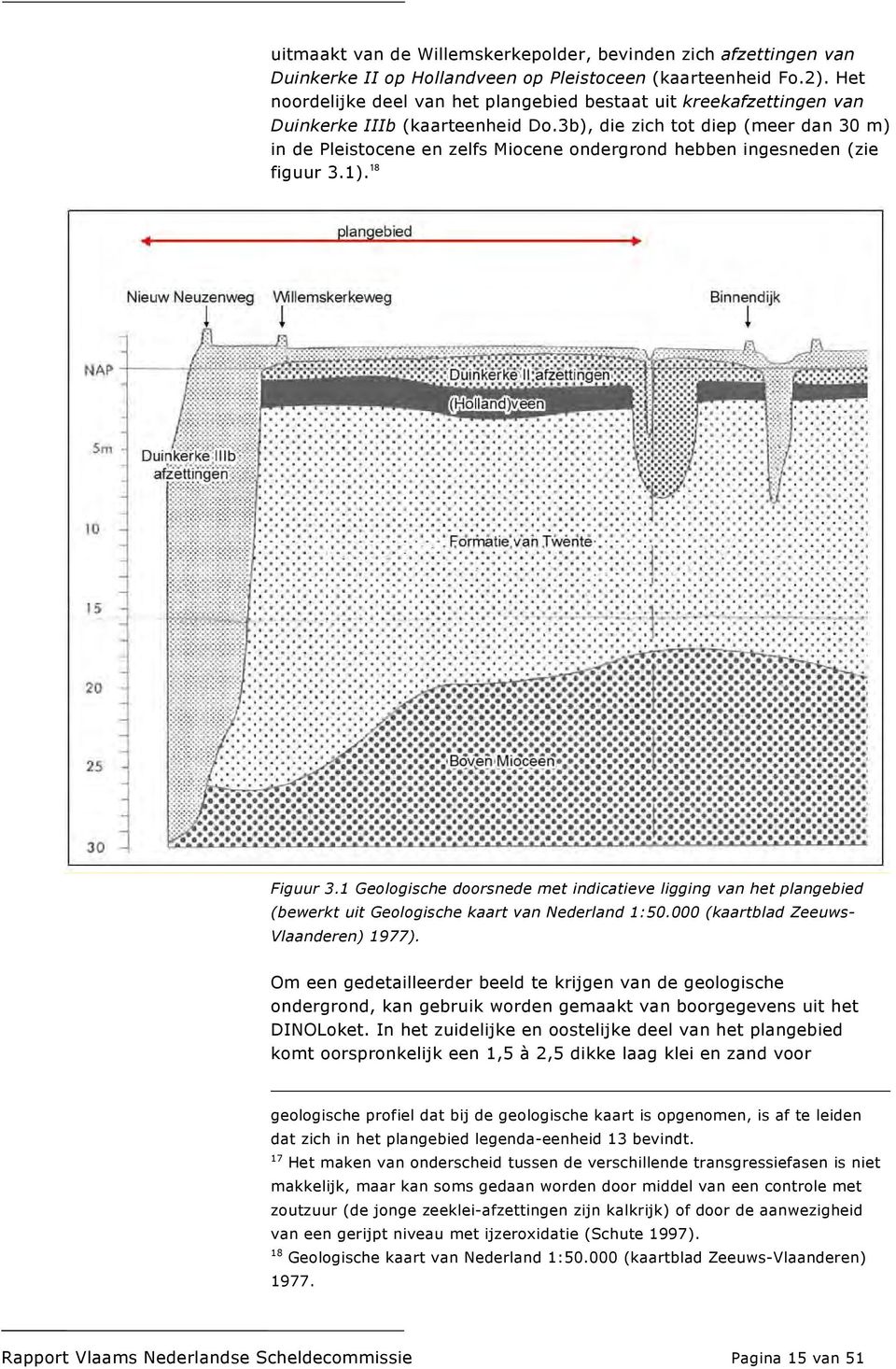 3b), die zich tot diep (meer dan 30 m) in de Pleistocene en zelfs Miocene ondergrond hebben ingesneden (zie figuur 3.1). 18 Figuur 3.