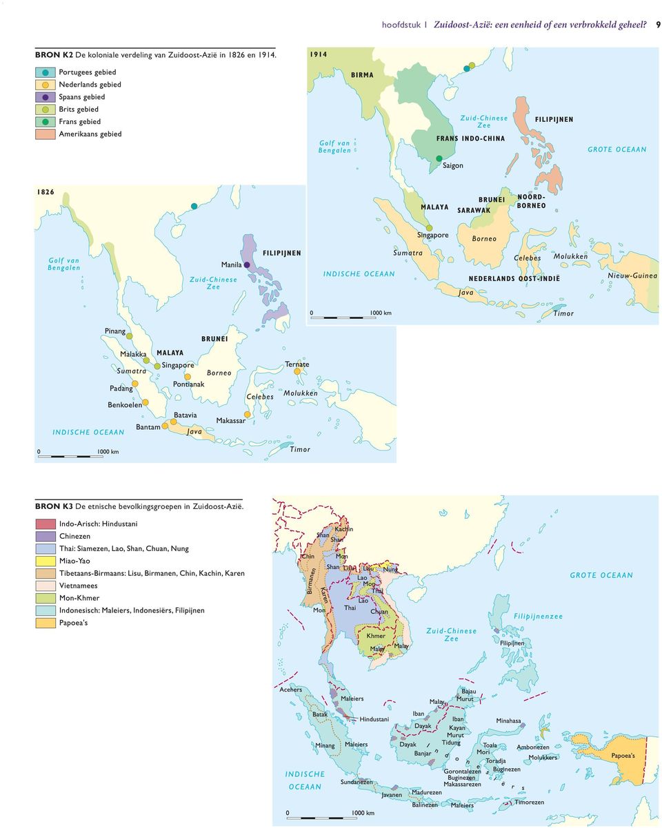 9 BRON K2 De koloniale verdeling van Zuidoost-Azië in