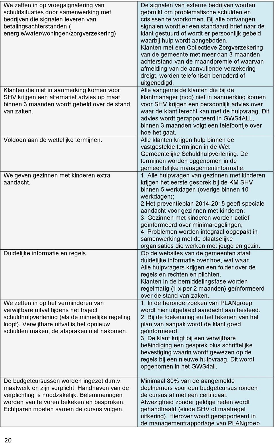 We geven gezinnen met kinderen extra aandacht. Duidelijke informatie en regels.