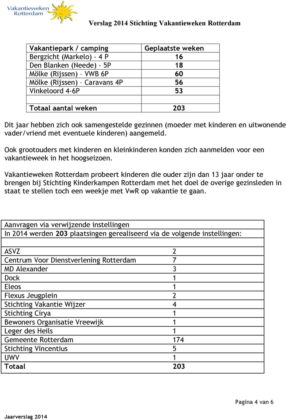 Ook grootouders met kinderen en kleinkinderen konden zich aanmelden voor een vakantieweek in het hoogseizoen.