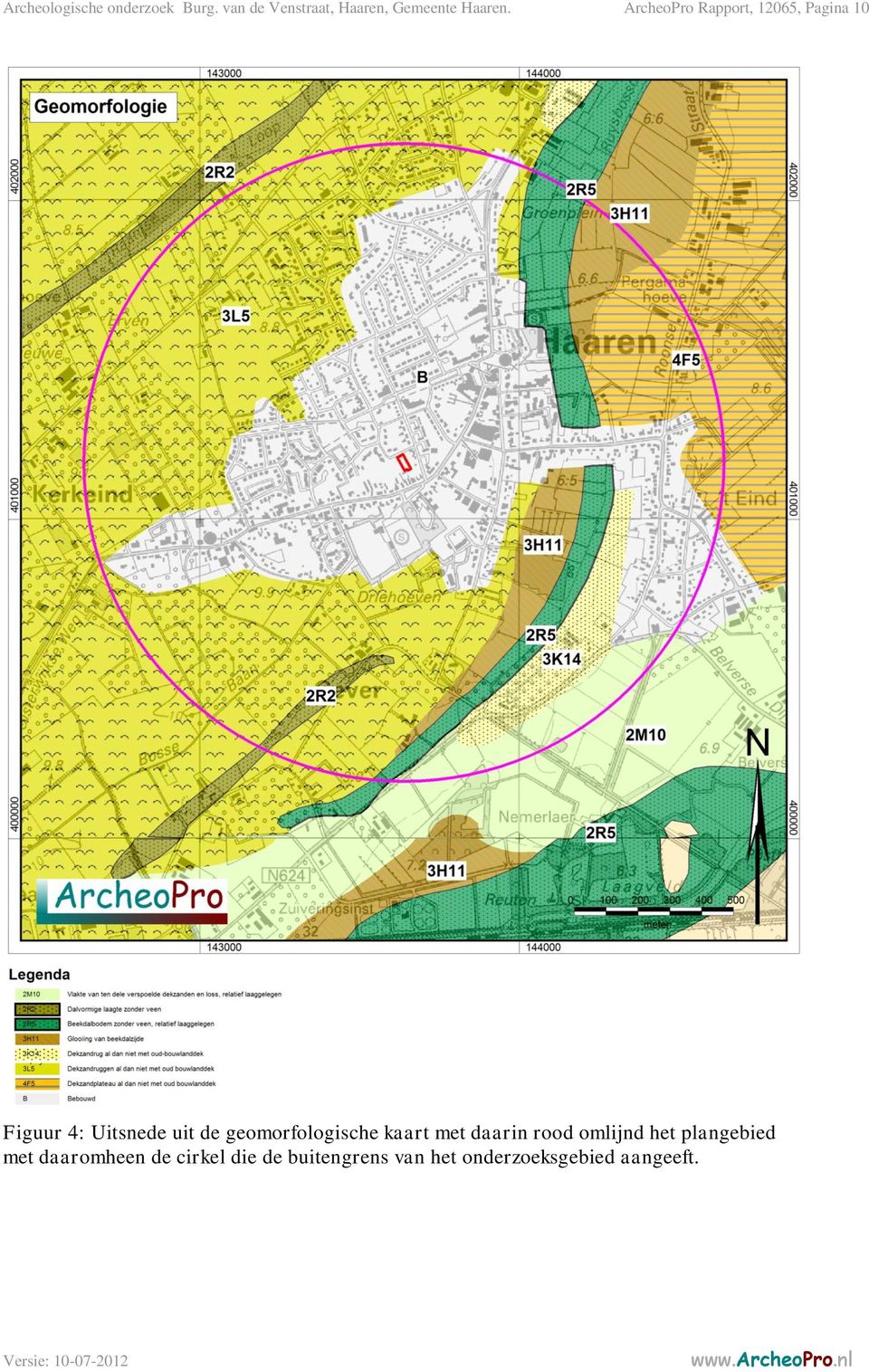 ArcheoPro Rapport, 12065, Pagina 10 Figuur 4: Uitsnede uit de