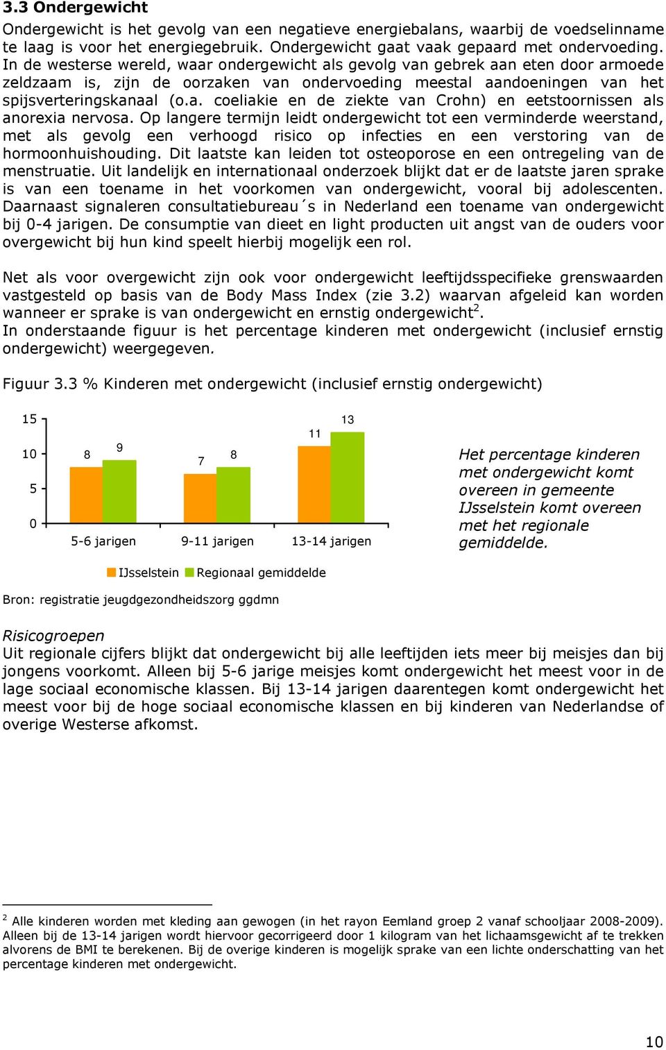 Op langere termijn leidt ondergewicht tot een verminderde weerstand, met als gevolg een verhoogd risico op infecties en een verstoring van de hormoonhuishouding.