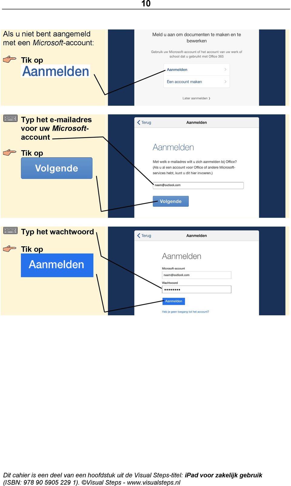 Typ het e-mailadres voor uw