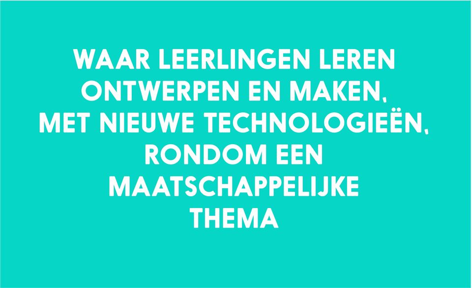 NIEUWE TECHNOLOGIEËN,