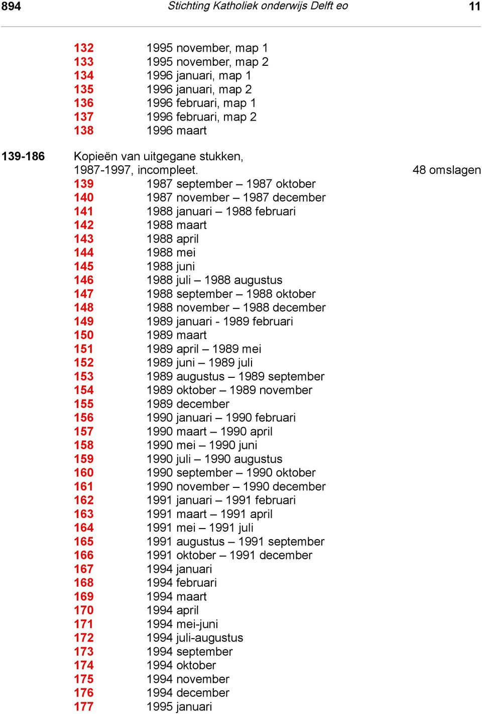 48 omslagen 139 1987 september 1987 oktober 140 1987 november 1987 december 141 1988 januari 1988 februari 142 1988 maart 143 1988 april 144 1988 mei 145 1988 juni 146 1988 juli 1988 augustus 147