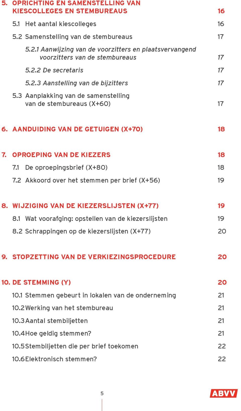 1 De oproepingsbrief (X+80) 18 7.2 Akkoord over het stemmen per brief (X+56) 19 8. Wijziging van de kiezerslijsten (x+77) 19 8.1 Wat voorafging: opstellen van de kiezerslijsten 19 8.