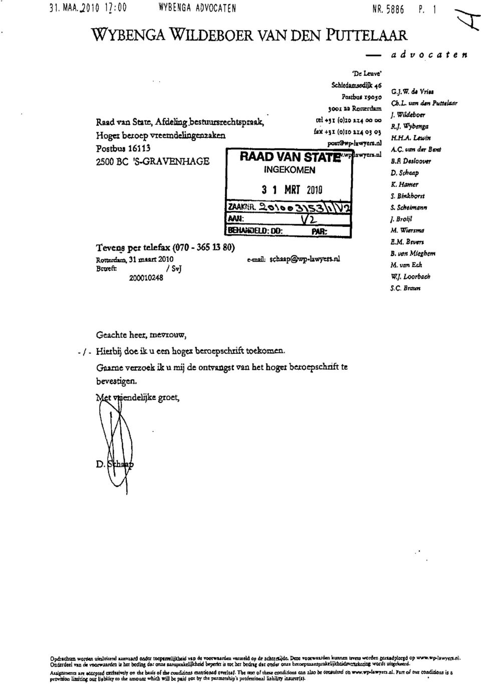 «4 00 00 fax+ji (0)1011403 03 Postbus 16113» postowp-jawycrtji] -^ ^ - 25