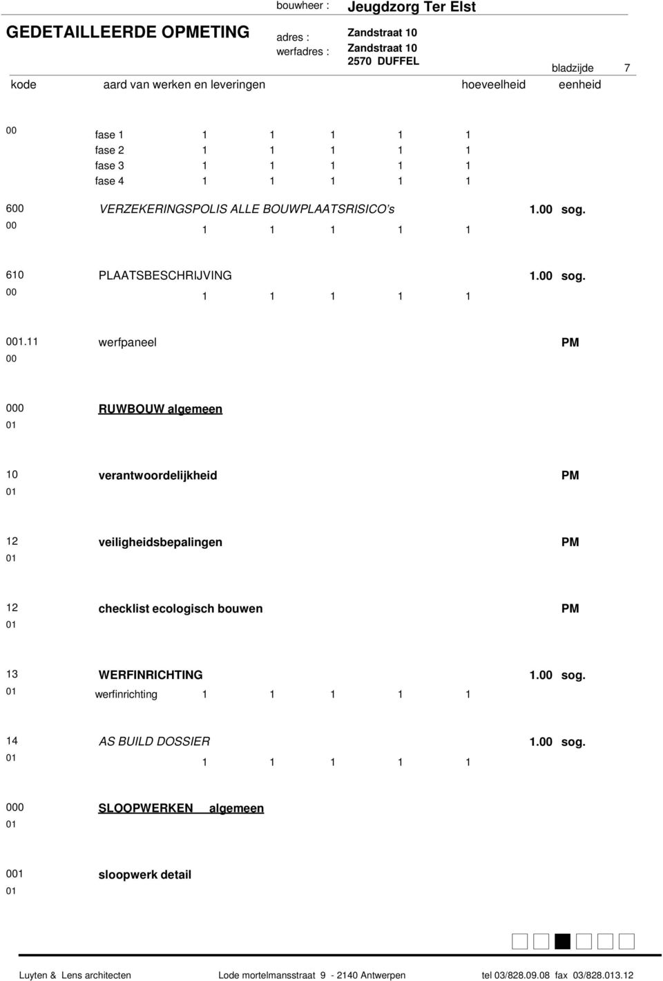 60 PLAATSBESCHRIJVING. sog.