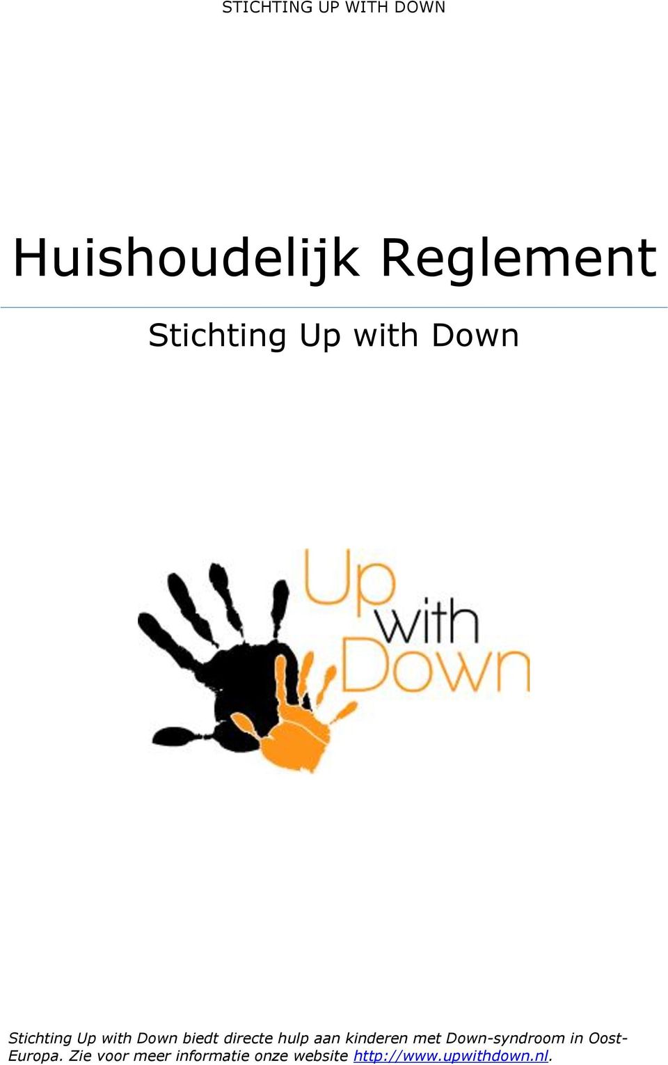 directe hulp aan kinderen met Down-syndroom in Oost-