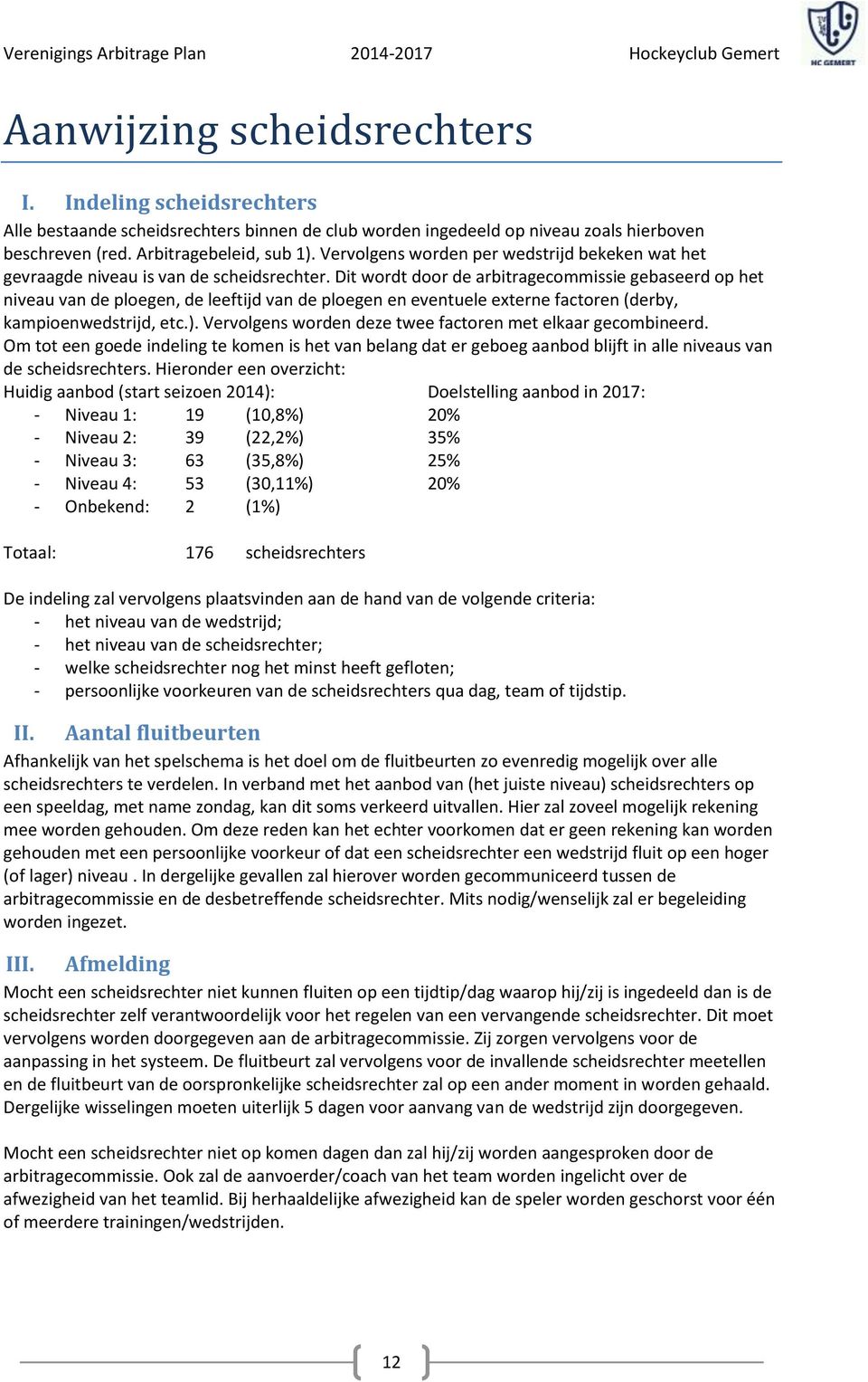 Dit wordt door de arbitragecommissie gebaseerd op het niveau van de ploegen, de leeftijd van de ploegen en eventuele externe factoren (derby, kampioenwedstrijd, etc.).