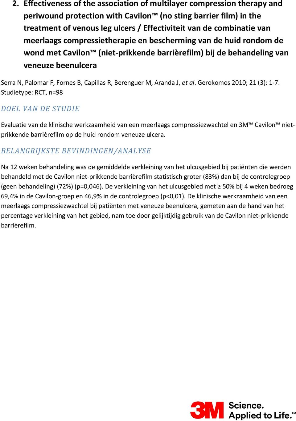 Capillas R, Berenguer M, Aranda J, et al. Gerokomos 2010; 21 (3): 1-7.