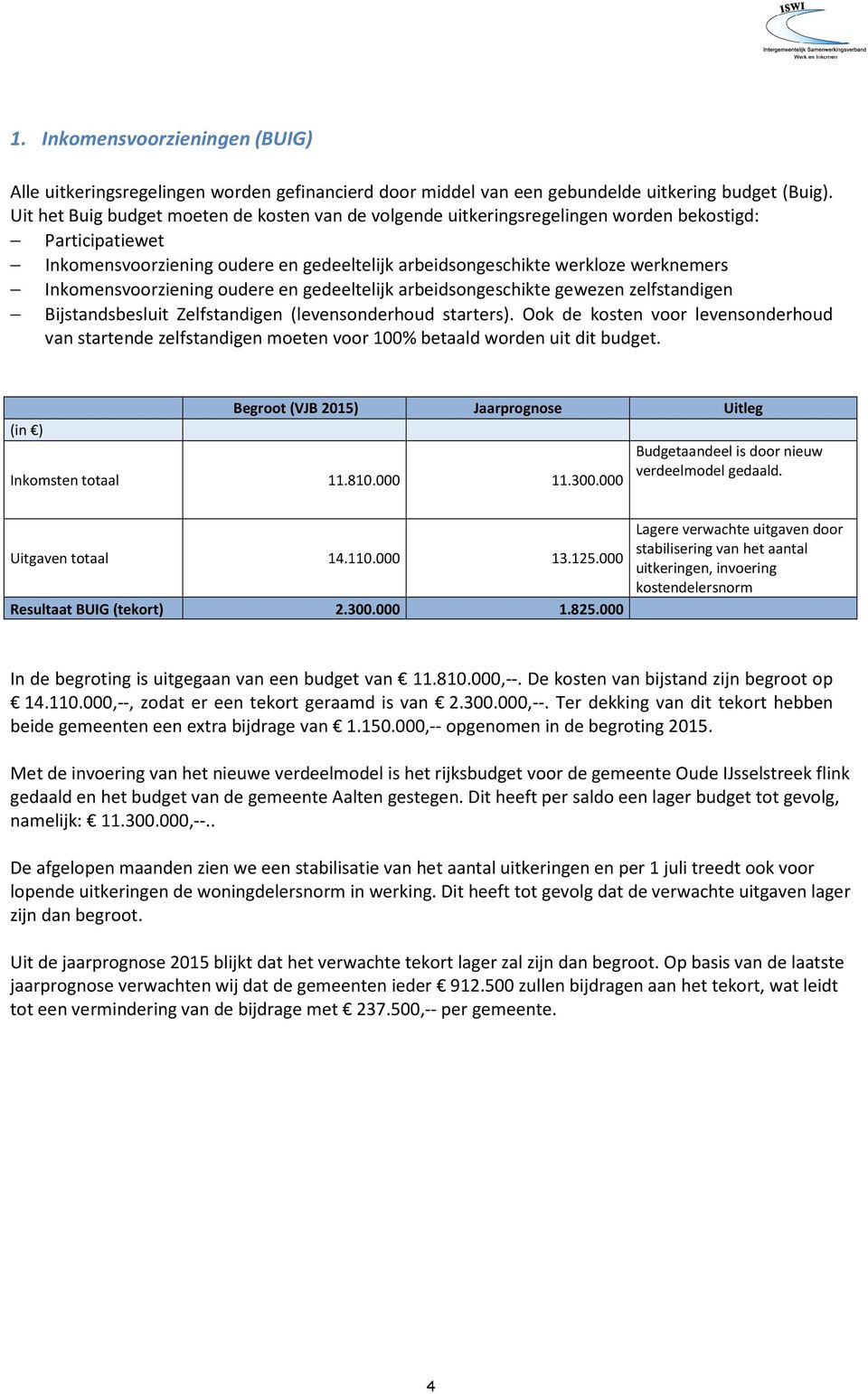 Inkomensvoorziening oudere en gedeeltelijk arbeidsongeschikte gewezen zelfstandigen Bijstandsbesluit Zelfstandigen (levensonderhoud starters).