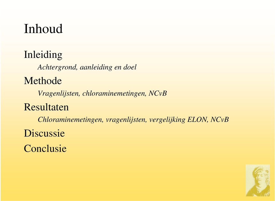 chloraminemetingen, NCvB Resultaten