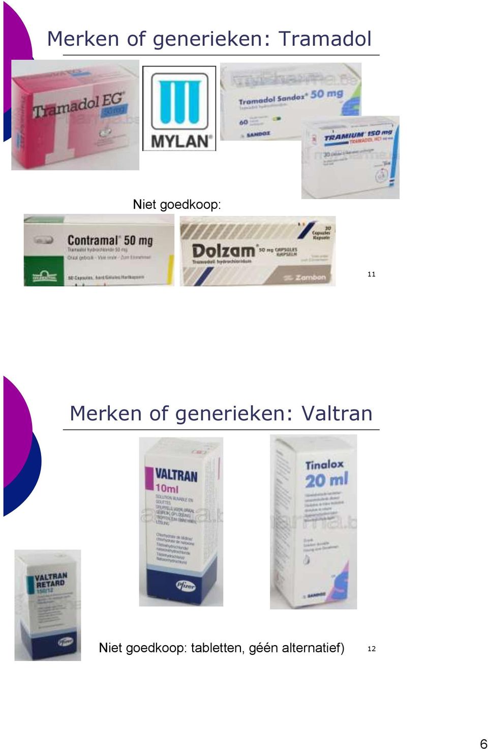 generieken: Valtran Niet