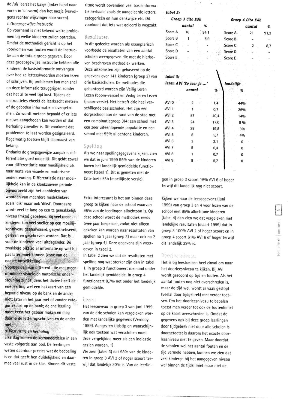 Omdat de methodiek gericht is op het voorkomen van fouten wordt de instructie aan de totale groep gegeven.