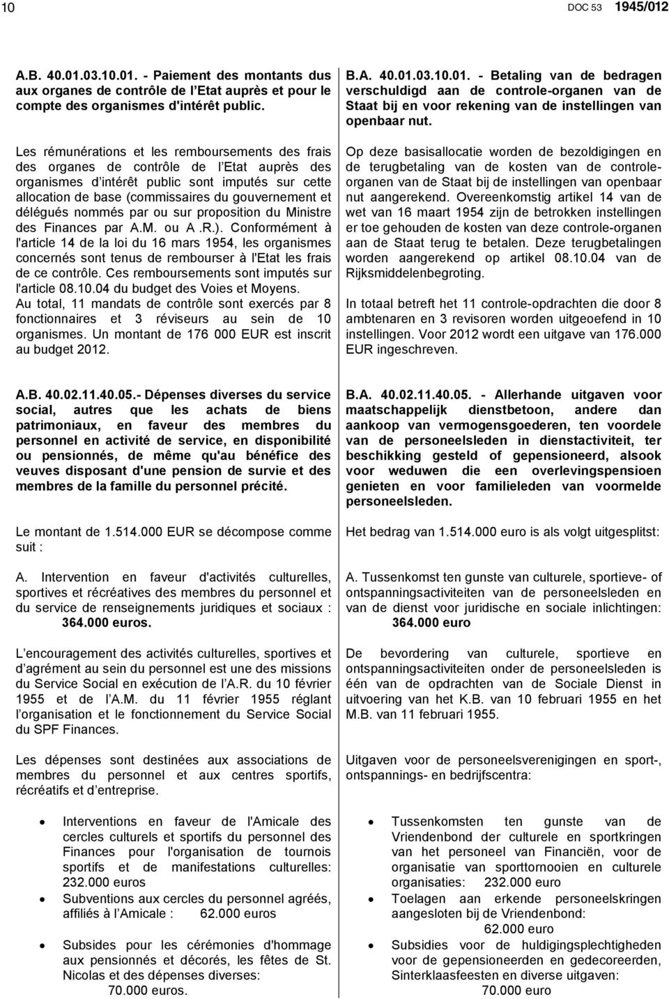 délégués nommés par ou sur proposition du Ministre des Finances par A.M. ou A.R.).