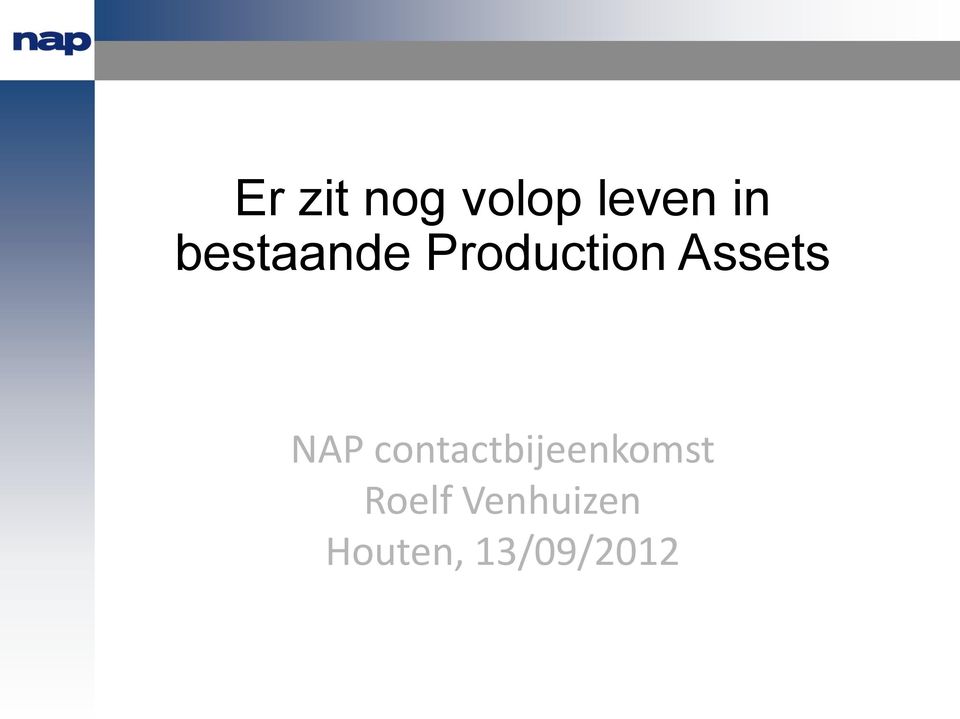 NAP contactbijeenkomst