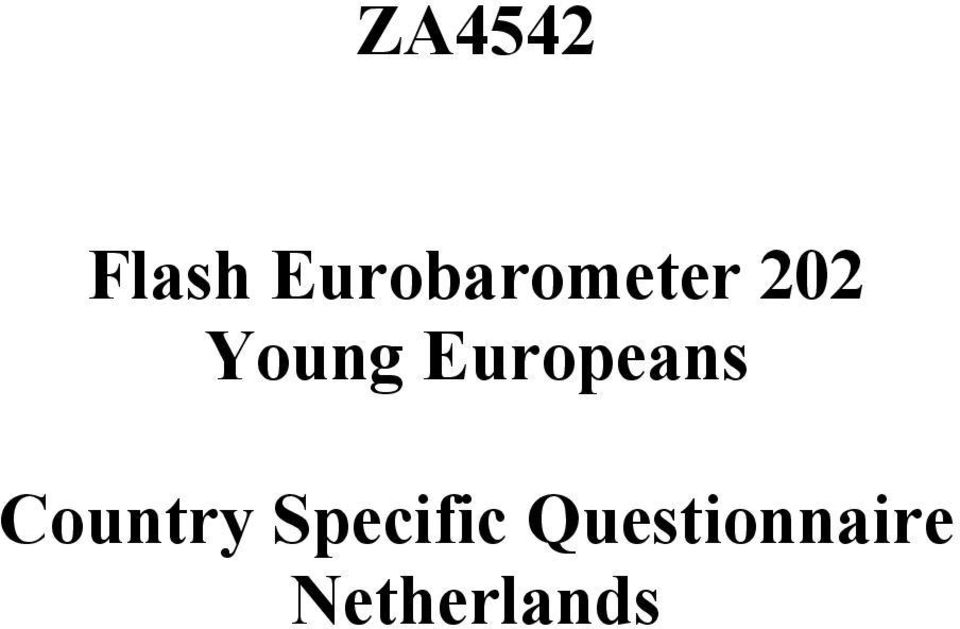 Young Europeans