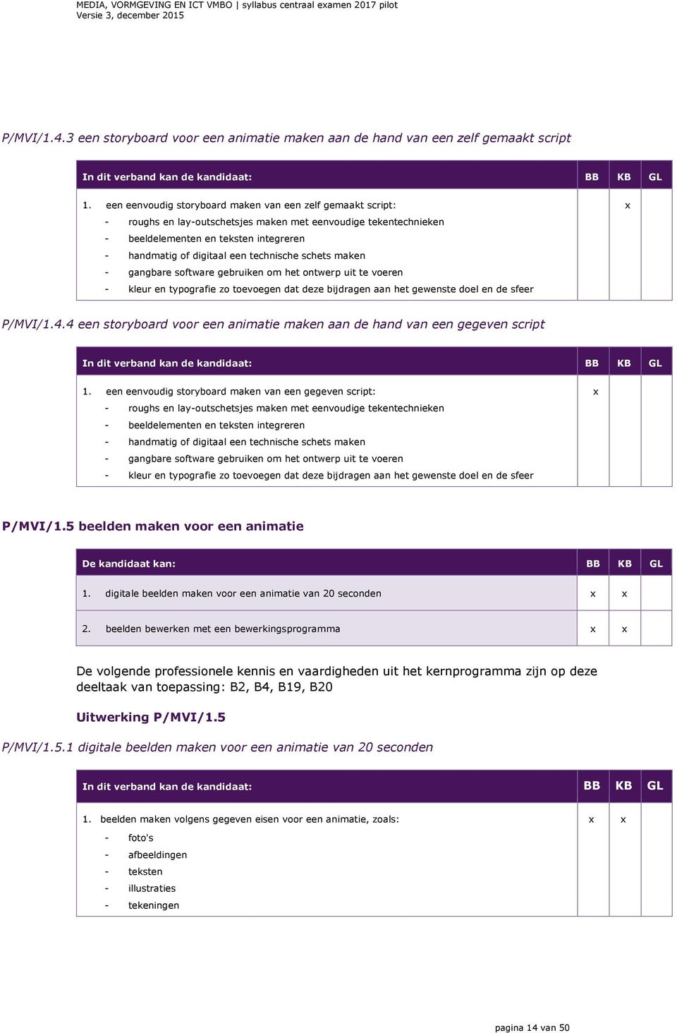 technische schets maken - gangbare software gebruiken om het ontwerp uit te voeren - kleur en typografie zo toevoegen dat deze bijdragen aan het gewenste doel en de sfeer P/MVI/1.4.