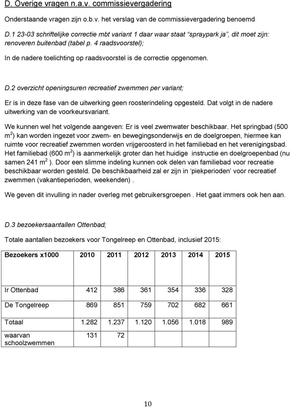 4 raadsvoorstel); In de nadere toelichting op raadsvoorstel is de correctie opgenomen. D.