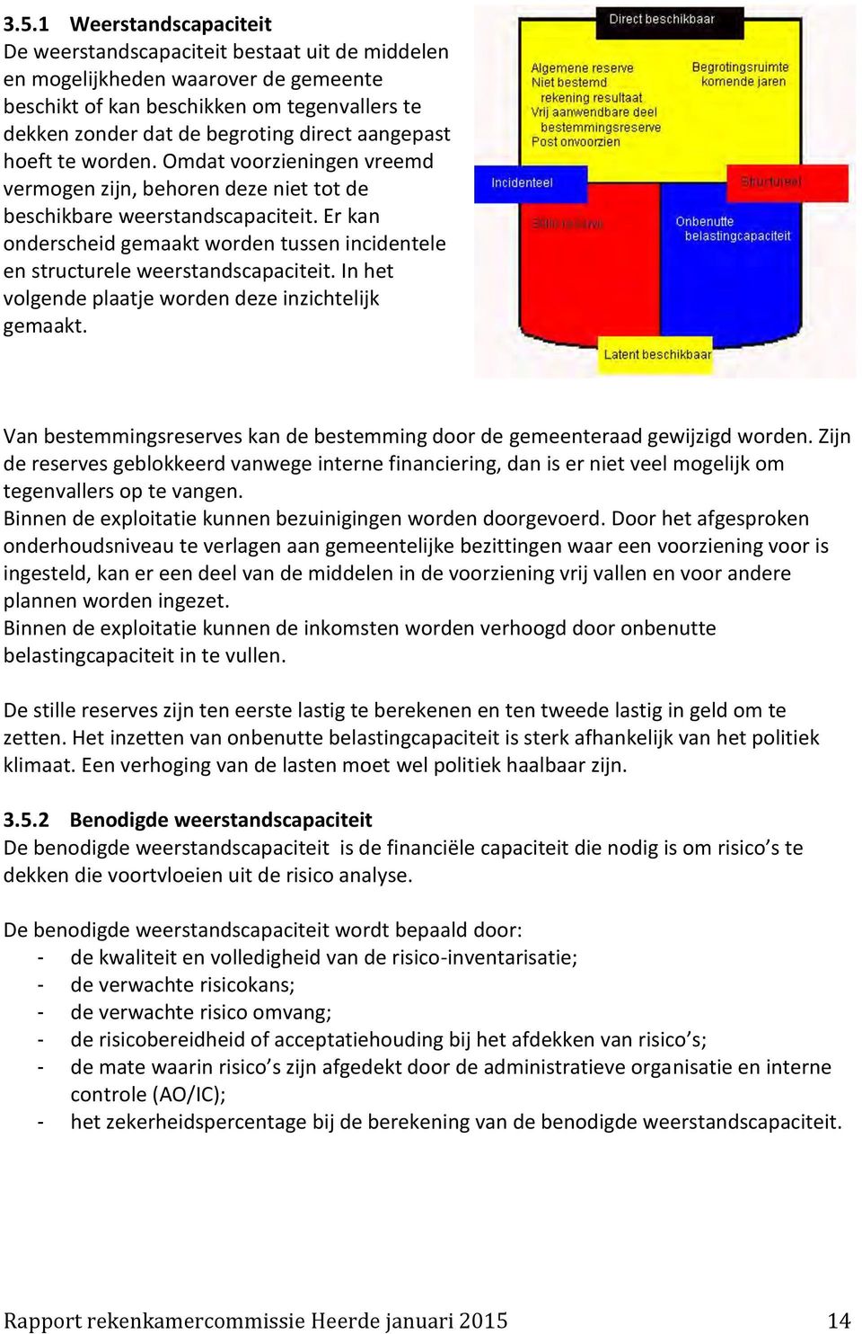 Er kan onderscheid gemaakt worden tussen incidentele en structurele weerstandscapaciteit. In het volgende plaatje worden deze inzichtelijk gemaakt.