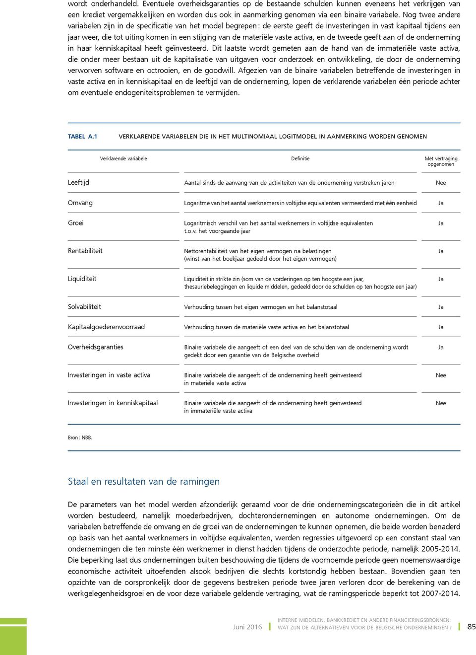 Nog twee andere variabelen zijn in de specificatie van het model begrepen : de eerste geeft de investeringen in vast kapitaal tijdens een jaar weer, die tot uiting komen in een stijging van de