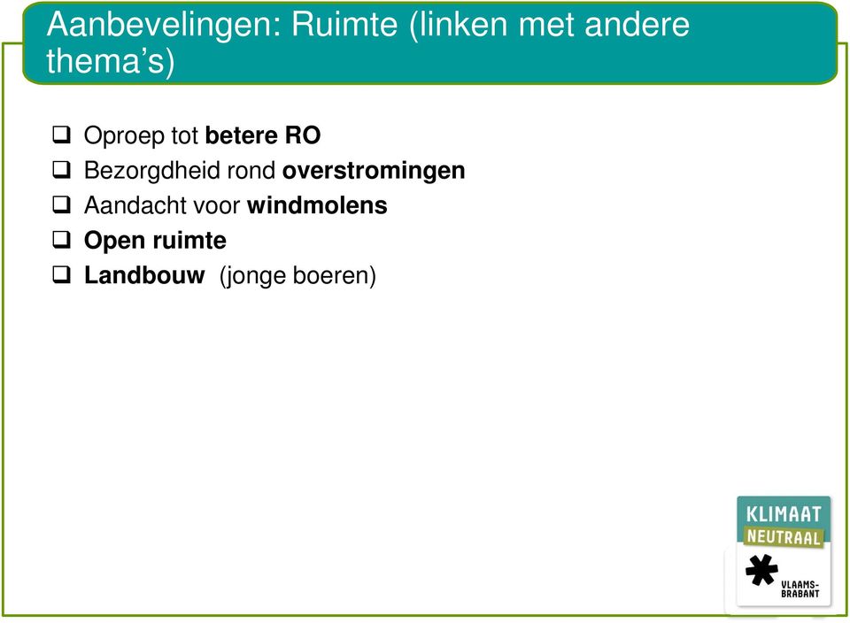 Bezorgdheid rond overstromingen Aandacht